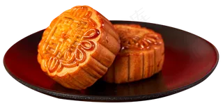 一碟月饼