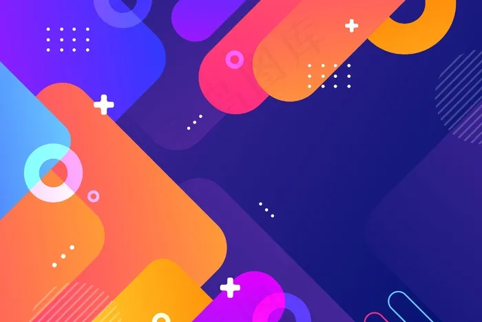 抽象彩色图形背景eps,ai矢量模版下载