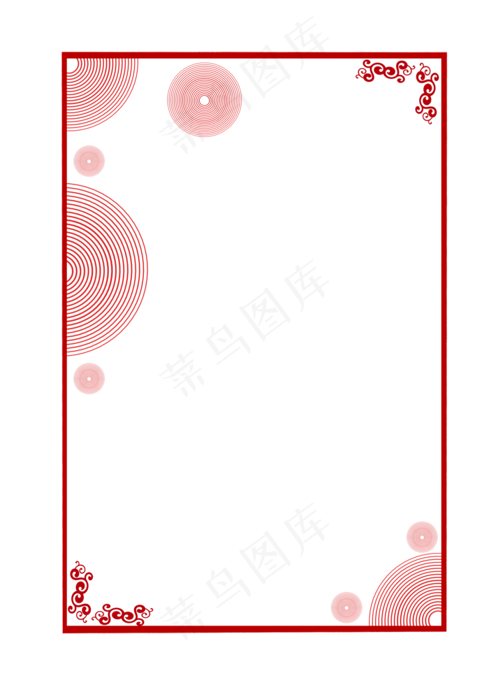 中国风边框(2000X2800(DPI:300))psd模版下载