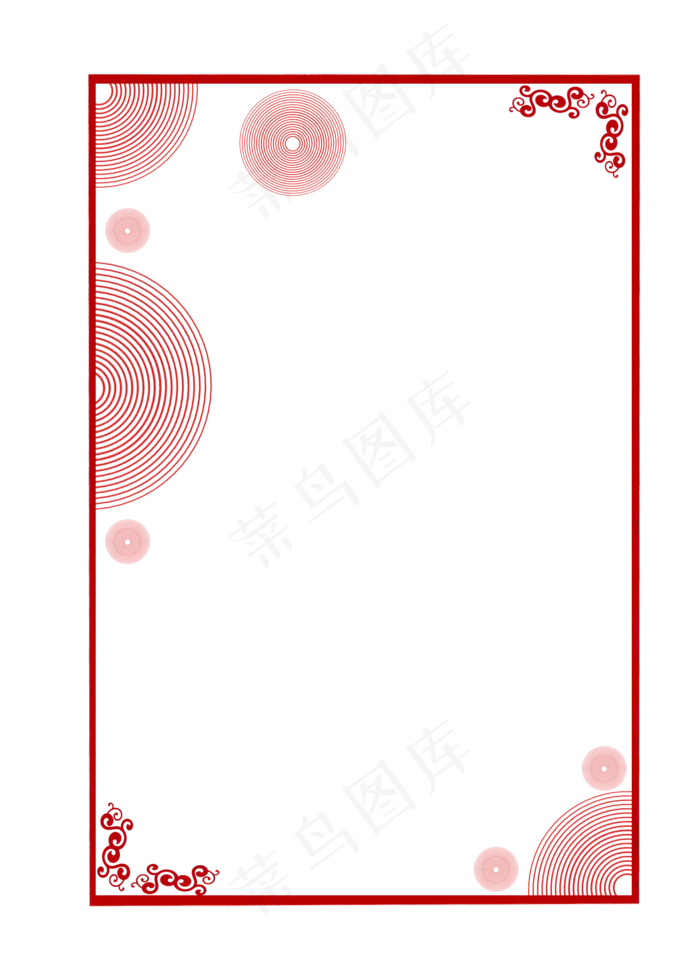 中国风边框(2000X2800(DPI:300))psd模版下载