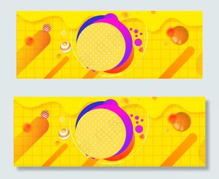 秋季新品上市女装黄色扁平banner