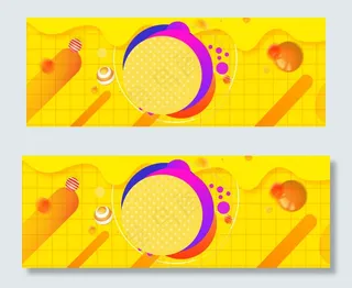 秋季新品上市女装黄色扁平banner