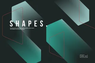 时尚的几何背景。渐变形状组成。