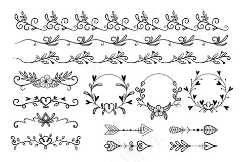 手绘装饰元素集