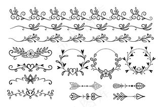 手绘装饰元素集