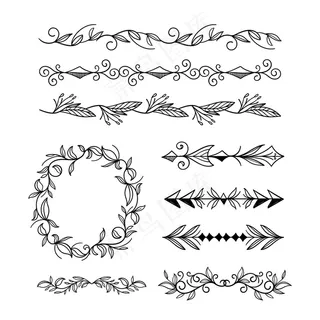 手绘装饰元素集