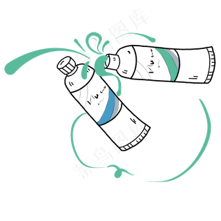 艺术感彩色颜料