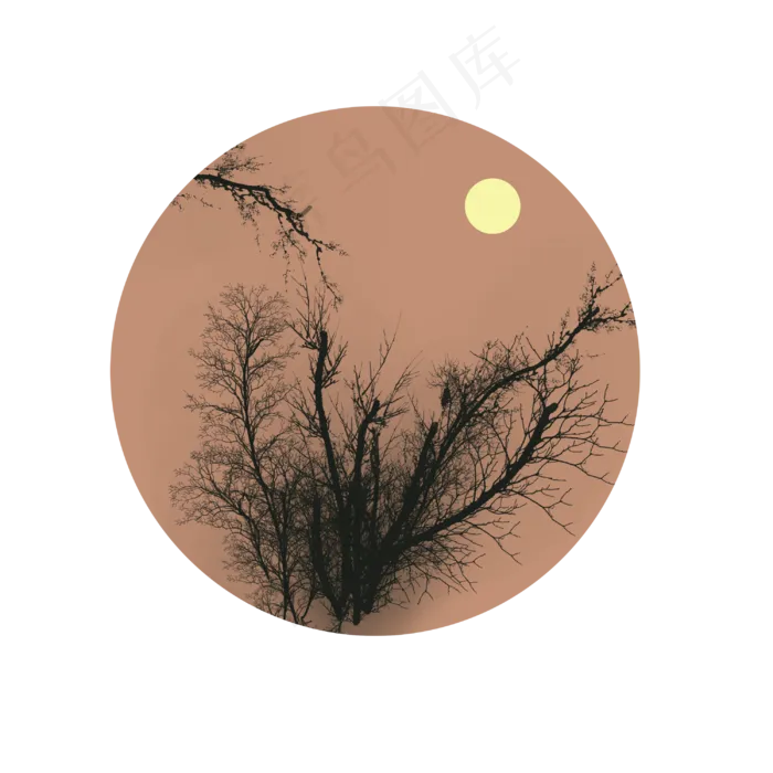 中国风圆复古元素(3000X3000(DPI:300))psd模版下载