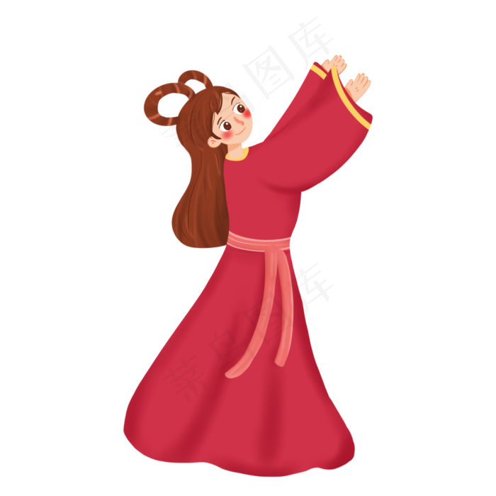 中秋节手绘嫦娥仙女