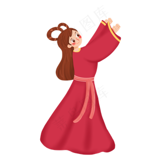 中秋节手绘嫦娥仙女