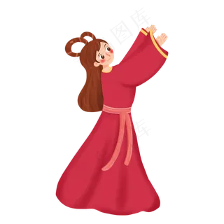 中秋节手绘嫦娥仙女