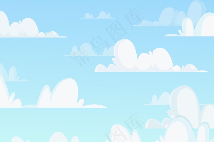天空-视频会议背景eps,ai矢量模版下载