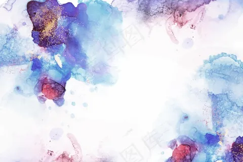 金箔水彩画背景 金箔水彩画背景