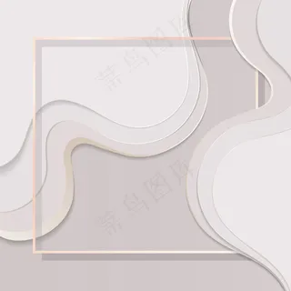 曲线图案背景上的方框