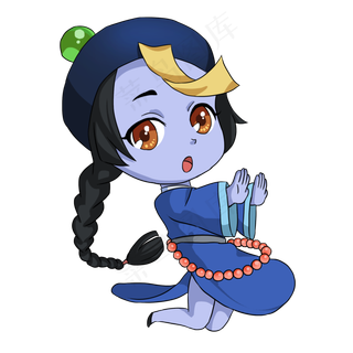 中元节卡通僵尸