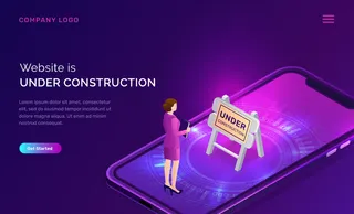 网站正在建设中，维护工作出错