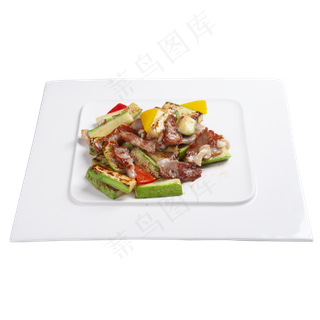 美味的杂菜炒肉片