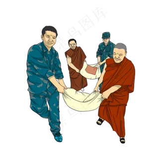 国庆节解放军帮助百姓搬运粮食卡