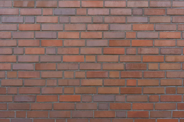 棕色砖墙作为背景或纹理。