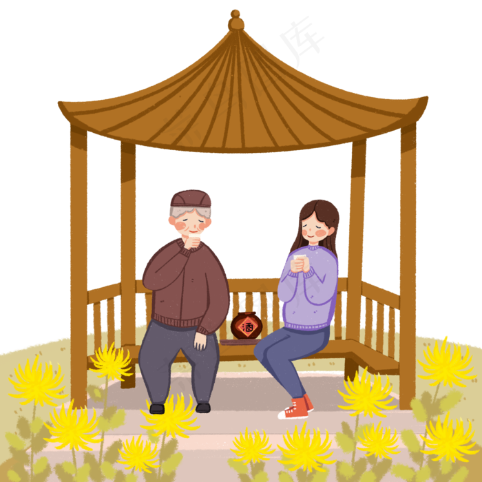 重阳节散心旅行(2000X2000(DPI:300))psd模版下载