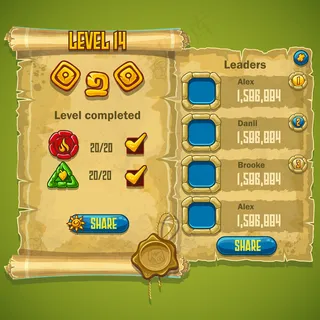 为游戏完成的窗口级别示例