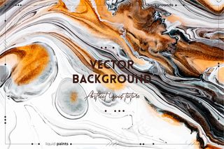 流畅的艺术质感。抽象旋转的绘画效果。液体丙烯酸艺术品与美丽的混合油漆。