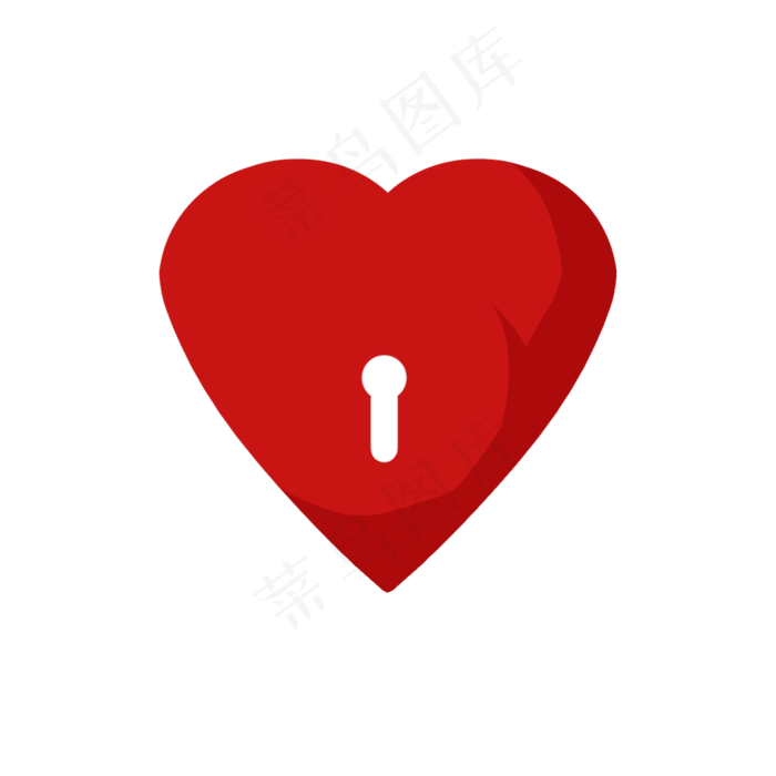 红色创意卡通爱心装饰