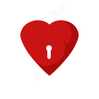 红色创意卡通爱心装饰