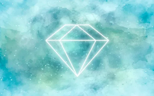 在霓虹灯中有钻石的星系背景