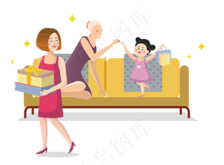 重阳节回家看望老人