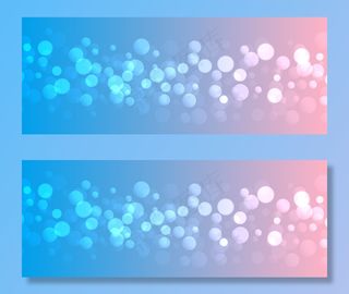 亮色渐变上的Bokeh灯光效果