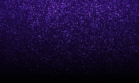 紫色的五彩纸屑。金色闪光颗粒。