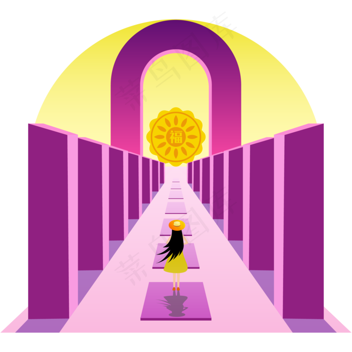 纪念碑谷风透视场景