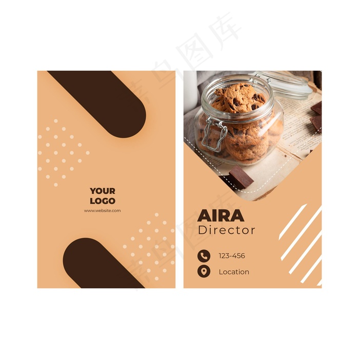 Cookies双面名片veps,ai矢量模版下载