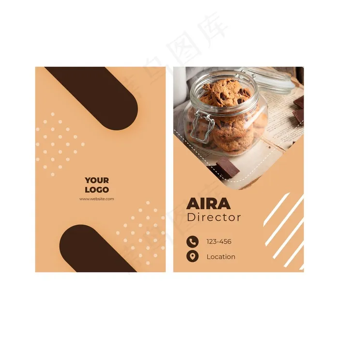 Cookies双面名片veps,ai矢量模版下载