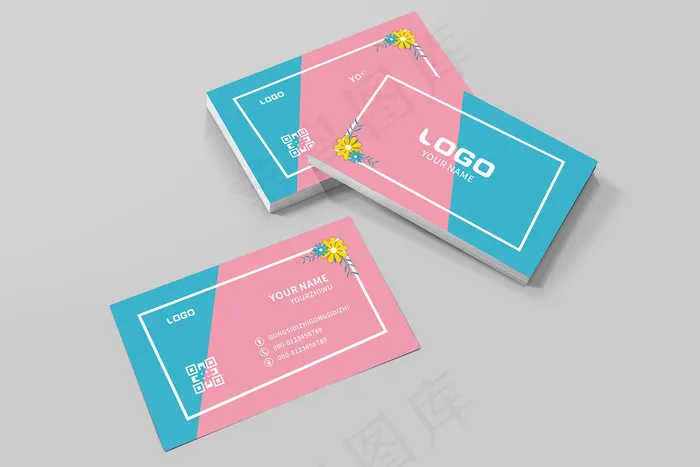 时尚大气创意名片设计cdr矢量模版下载