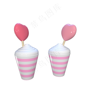 情人节粉色浪漫杯子