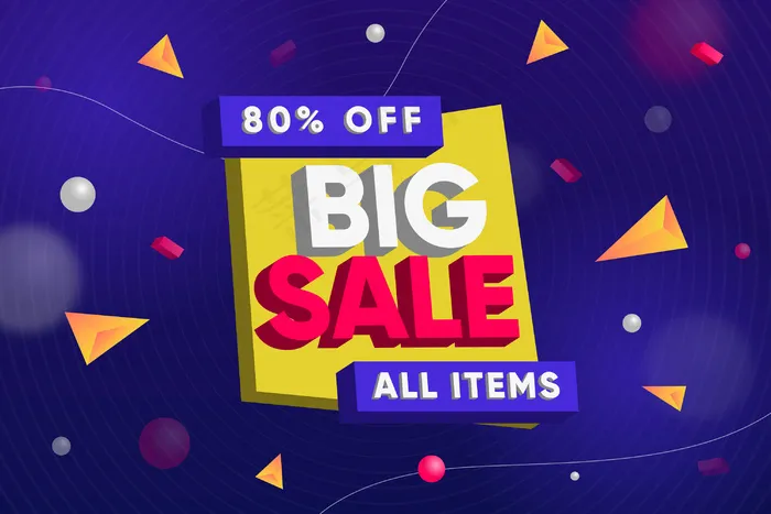 所有商品3d背景大减价eps,ai矢量模版下载