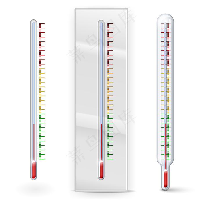 隔离刻度的温度计