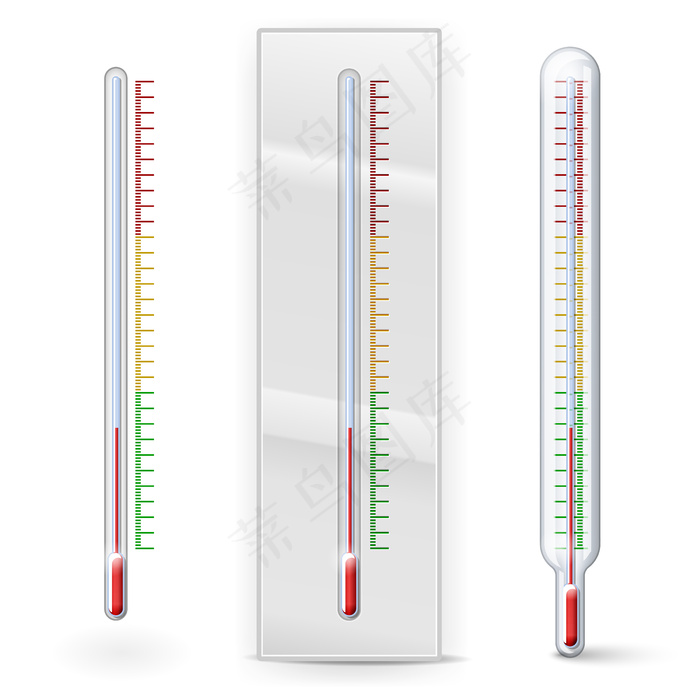 隔离刻度的温度计eps,ai矢量模版下载