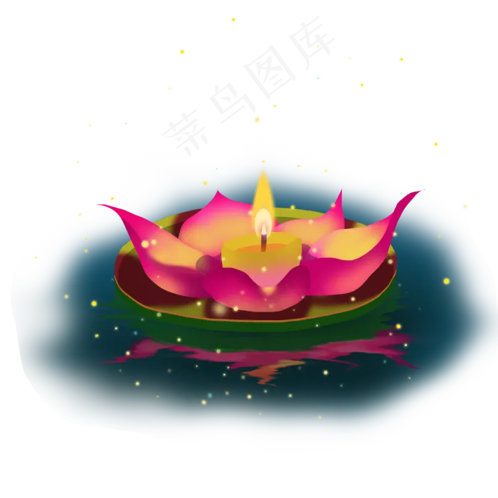 河灯中秋节(2000X2000(DPI:150))psd模版下载