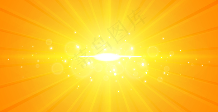 发光中心光线黄色背景