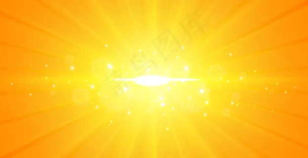 发光中心光线黄色背景