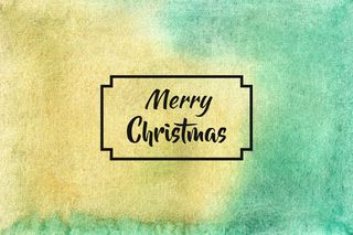 圣诞快乐水彩背景