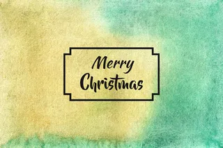 圣诞快乐水彩背景