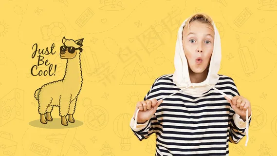 穿着运动衫和连帽衫的酷小子