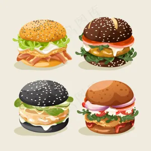 汉堡套餐：插图