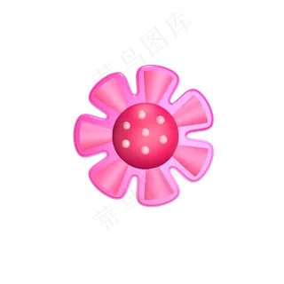 C4D花朵七夕元素3D花朵渐变花朵