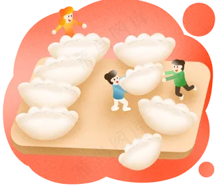 立冬传统包饺子