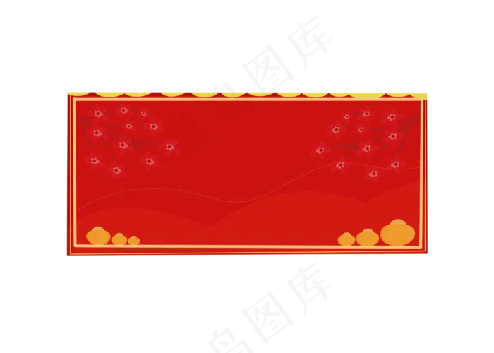新年春节梅花边框(2800X2000(DPI:299))psd模版下载